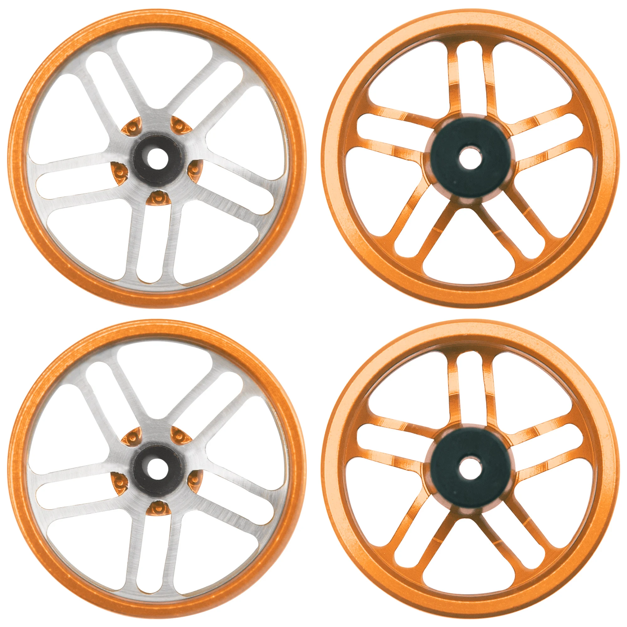 알루미늄 합금 휠 림 OD 23.5mm Tamiya Mini 4WD RC 자동차와 호환 가능