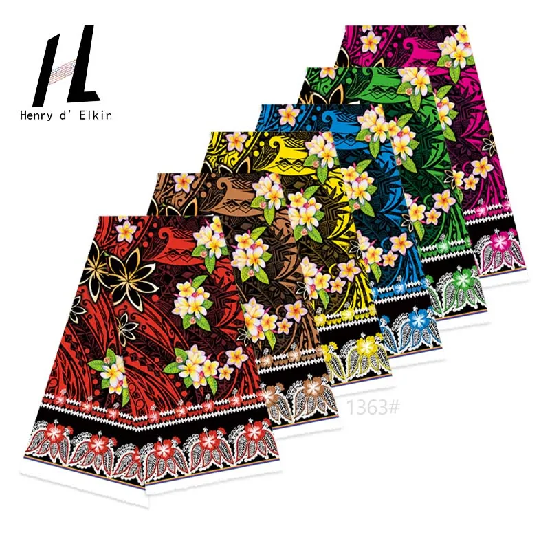 

Hot Selling Micronesian Style Print Polyester Comfort Woman Skirts Fabric by the Yard