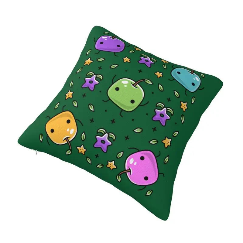 Custom Fashion Stardew Valleys Mushrooms Cushion Covers 45x45cm Polyester Farm Game Throw Pillow Case for Car Square Pillowcase