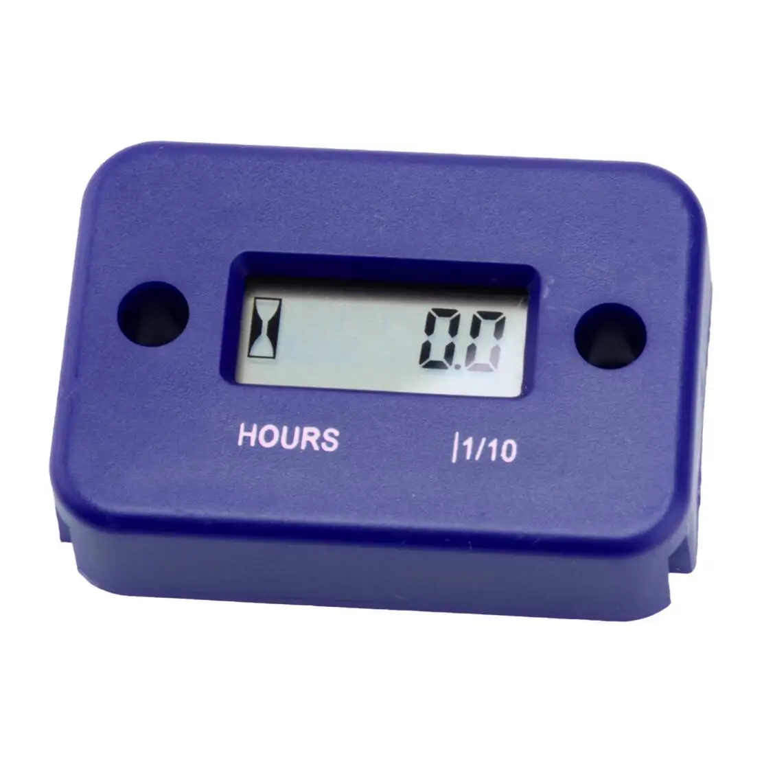 

Blue Digital LCD Vibration Hour Counter Operating Engine Meter Fit for Generator ATV Snow Blower Skid Steer Loader Motorbike