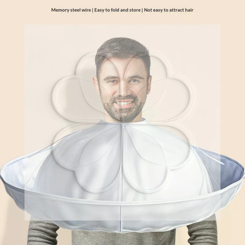 Haircut Cape Professional 60cm Non-Stick Waterproof with Adjustable Neck for Adult Kids Home Salon