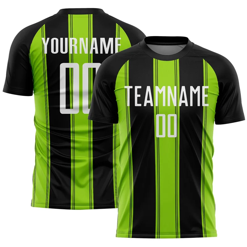 Multi Color Line Grafisch Voetbal T-shirt Mannen Aangepaste Teamnaam Sublimatie Voetbal Uniform Jersey Zomer Sport Korte Mouw Tees