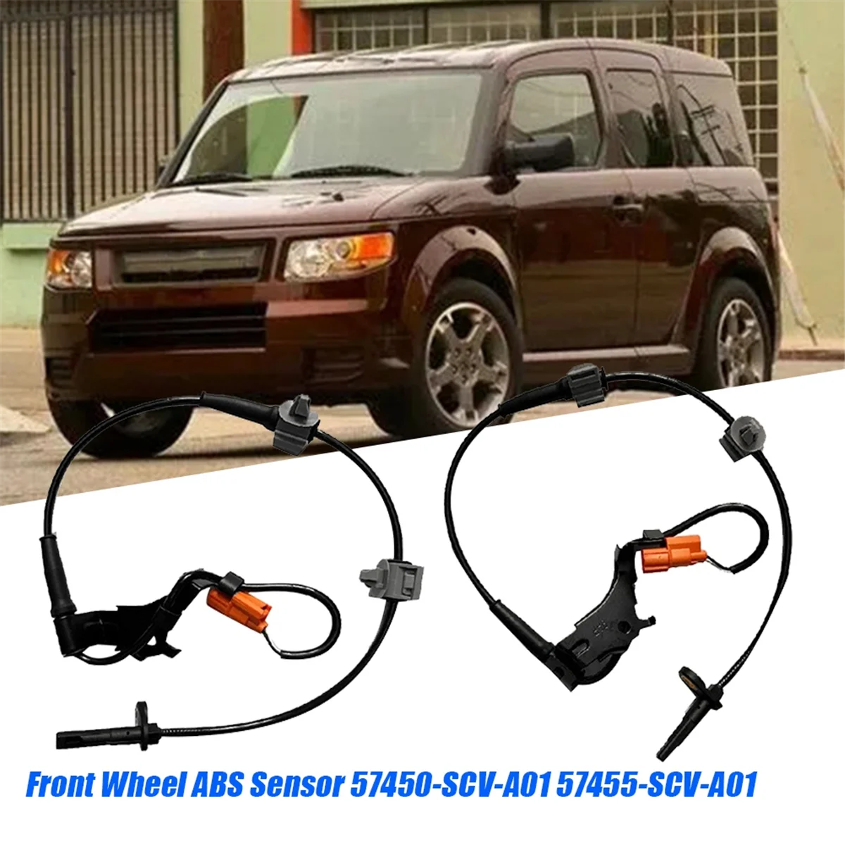 1Pair Front Wheel Speed Sensor 57450-SCV-A01 57455-SCV-A01 for Honda Elements 2.4L 2003-2011 Car ABS Sensor Left Right