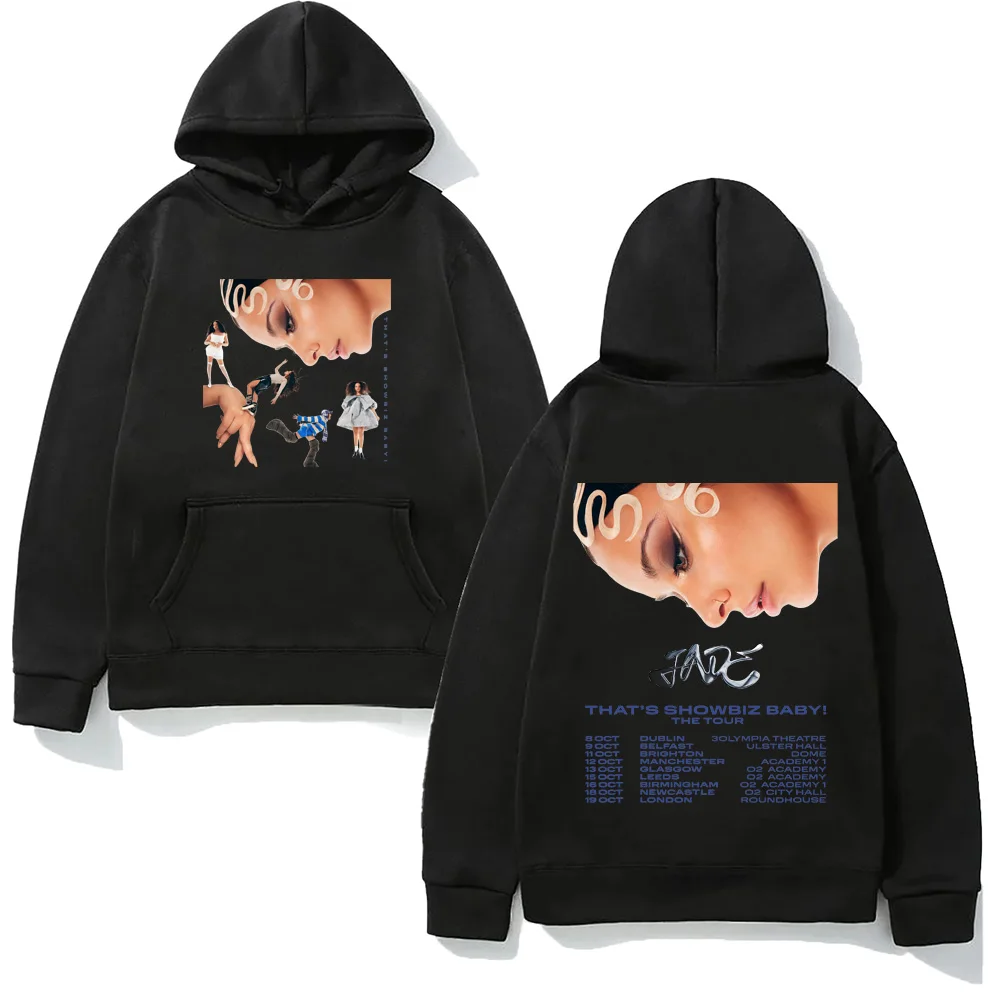 ¡Jade que muestra el bebébiz! Tour2025 Sudadera con capucha nuevo estilo JADE impresión sudadera Casual con bolsillo ropa de lana Unisex Punk Sudadera con capucha