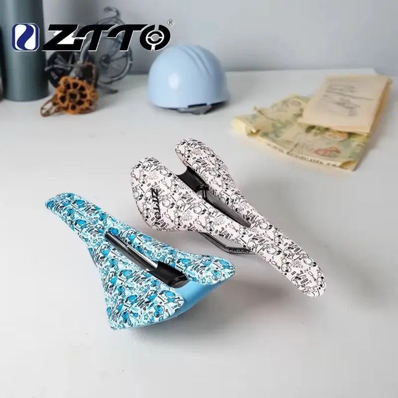 ZTTO 1120 Latest seat Cushion Bicycle Saddle Personalized creative patterns MTB Road Bike Seat Comfortable Shockproof Saddle