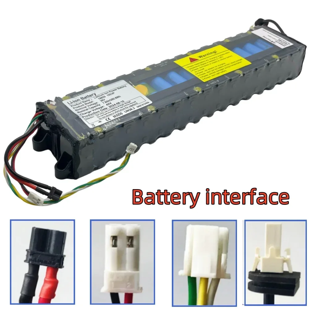 7800mAh 36V for Xiaomi M365 Electric Scooter 18650 Battery Pack with Communication 4 Ports NE1003-H Cell Built-in BMS Protection