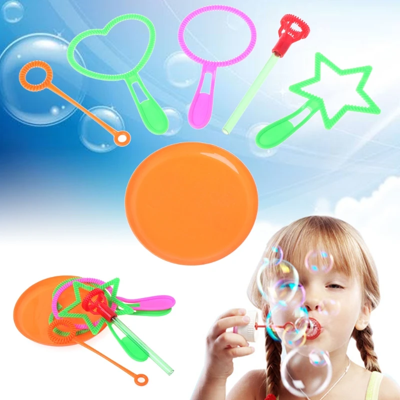 6 ชิ้นสำหรับ Bubble Maker Bubble Wand ของเล่นเด็ก 3/4/5 กิจกรรมฤดูร้อน