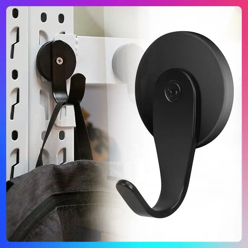 Kait magnetik yang kuat, desain bergaya menghemat ruang mudah digunakan magnet kuat cocok karena dinding terpasang kait magnetik sebenarnya