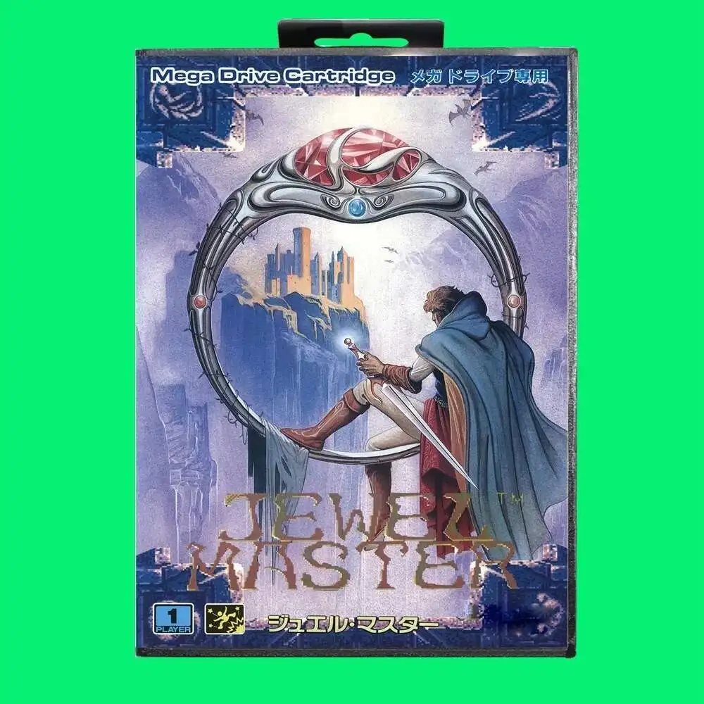 Jewel Master Game Cartridge 16bit MD Game Card With JP Cover Retail Box For Sega Mega Drive