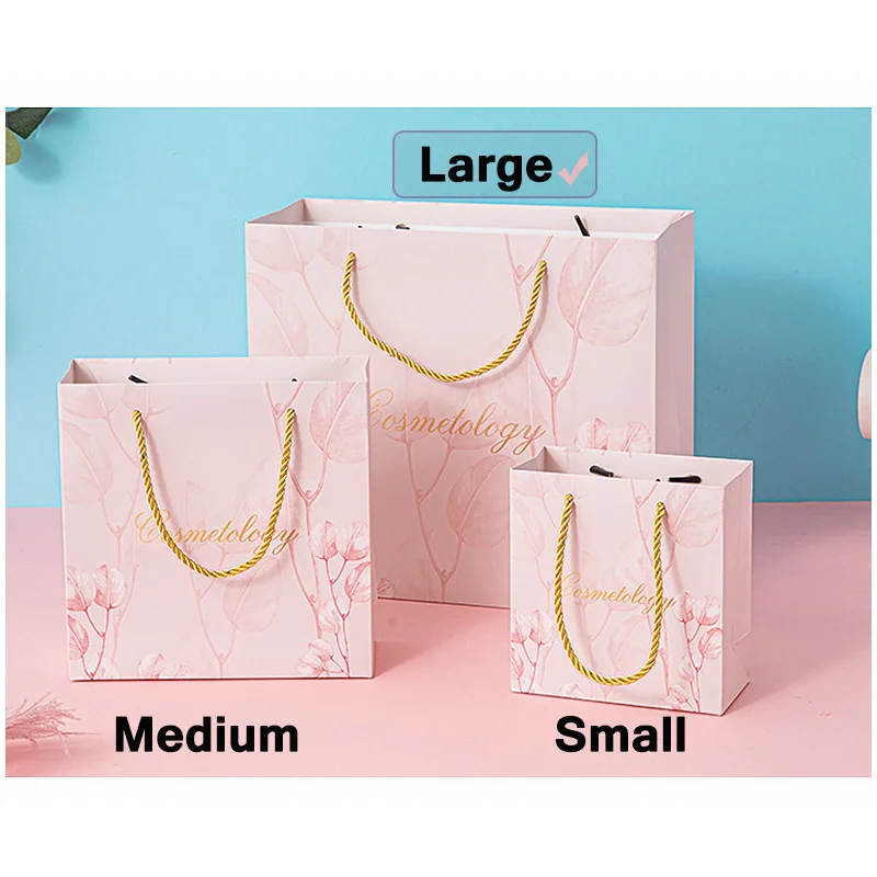 10-50 قطعة حقائب للهدايا قابلة لإعادة الاستخدام أكياس الحفلات الورقية مع مقابض طباعة شعارك لصالح أكياس لعيد الميلاد شعار تخصيص أكياس البوتيك