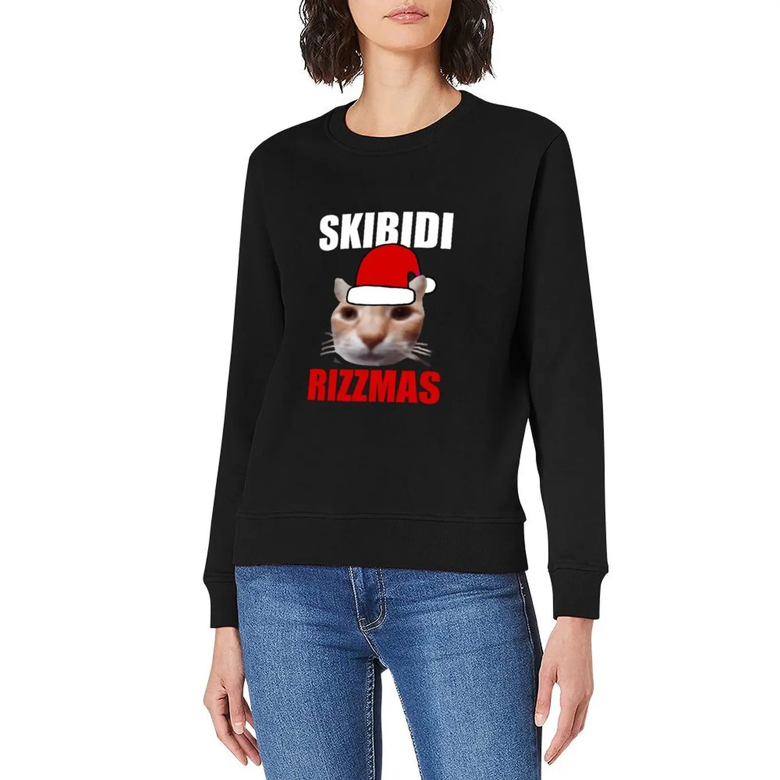 Skibidi Rizzmas بلوفر قطة منخفض الجودة للرجال سترة خريفية بدلة رياضية للرجال ملابس أنيمي جديدة في بلوزات