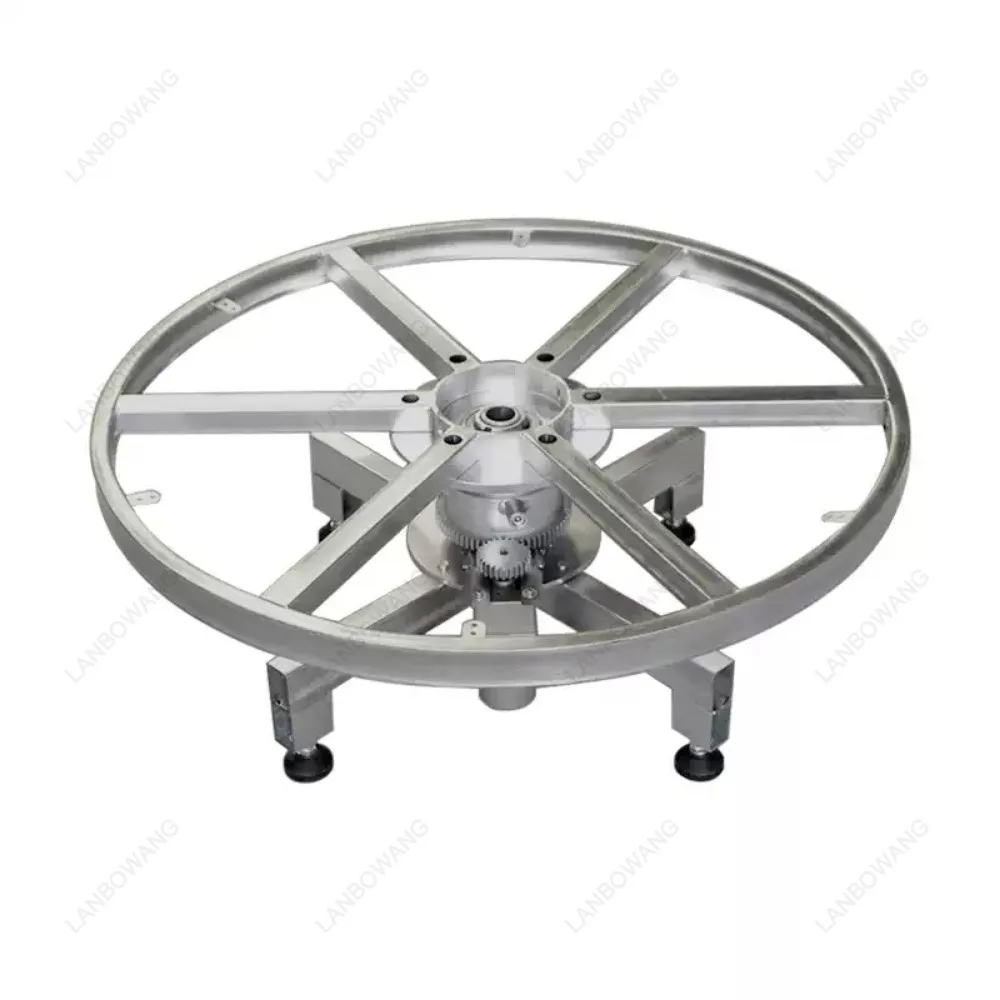 Electric remote control stage turntable industrial display speed adjustable steel frame rotating base display stand