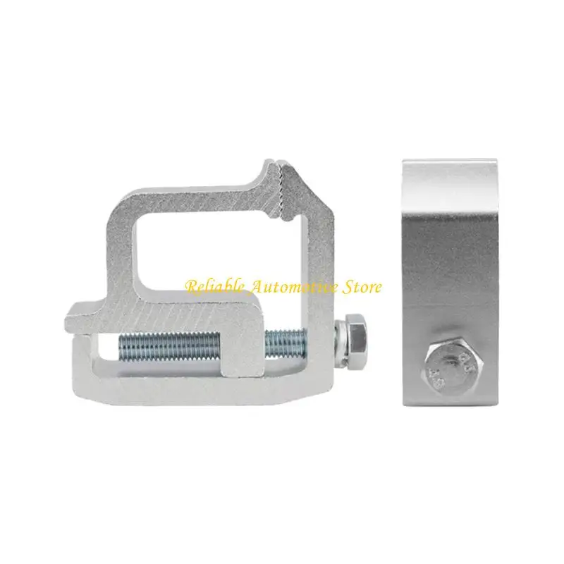 M68B 2pcs Truck Caps Toppers Campers Shell Mounting Clip Heavy Duty Quick Installation Truck Accessory Aluminum Mounting Clamps