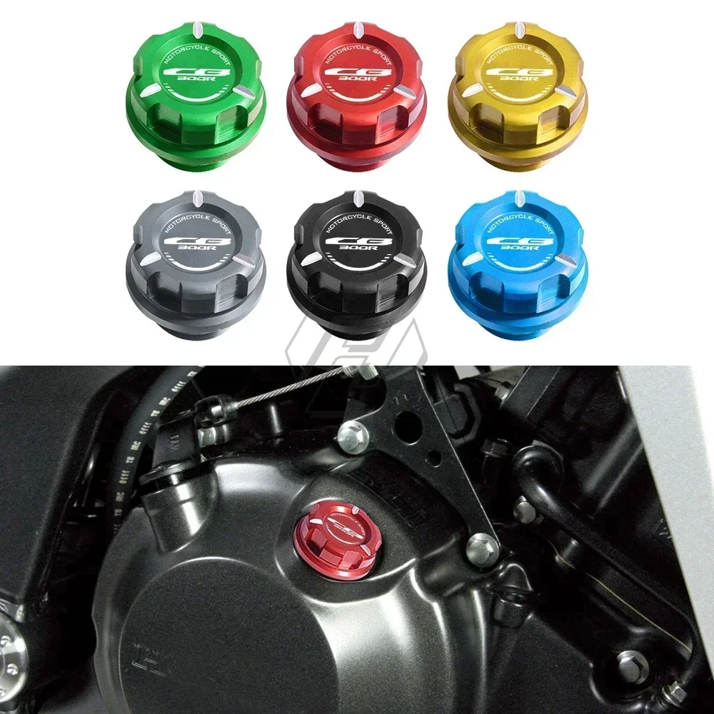 

For Honda CB300R Neo Sports Cafe 2015 Later Motorcycle Engine Oil Cap Bolt Screw Filler Cover