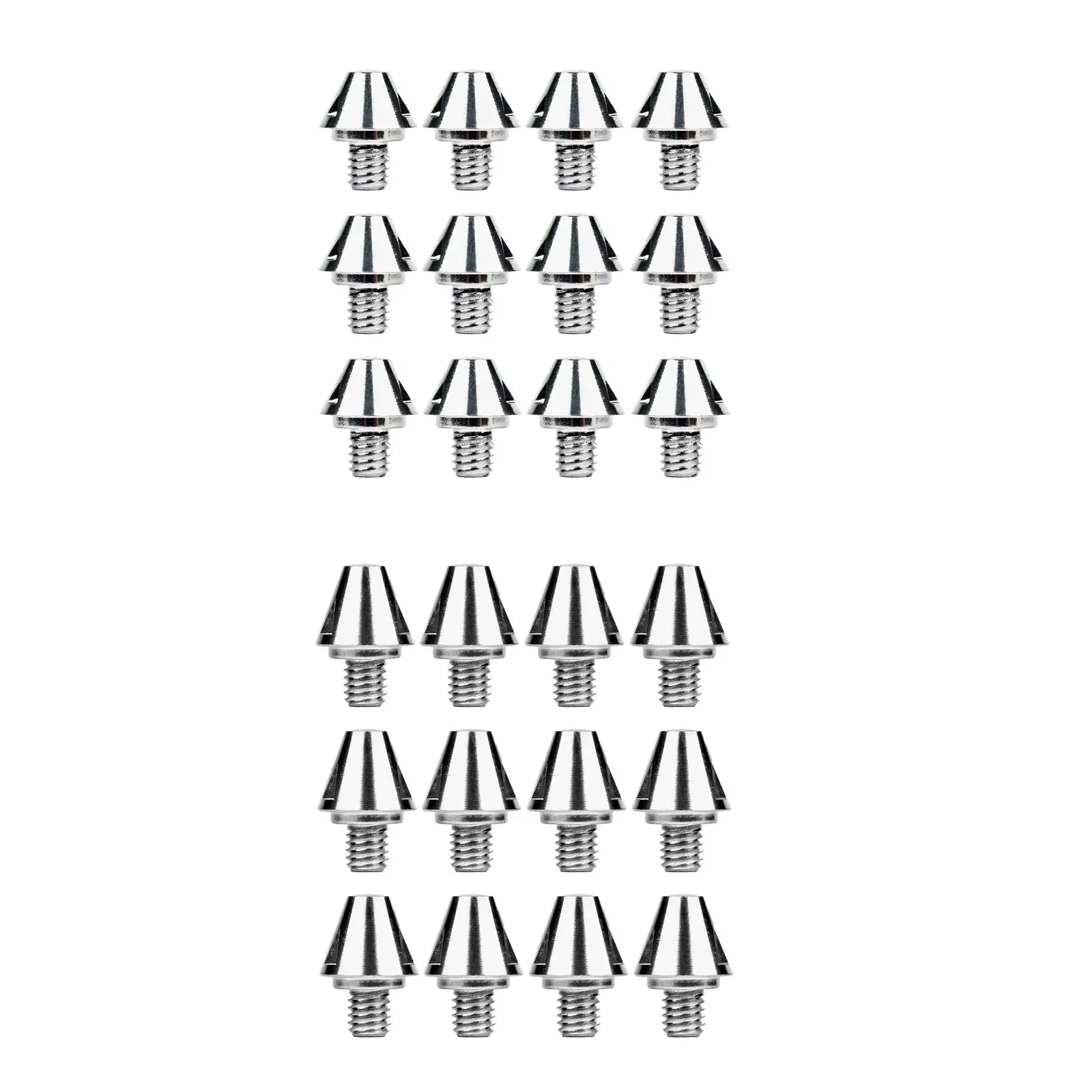 

12x Rugby Studs Screw in Comfortable Ground Soft Ground Strength Aluminum Non Slip M6 Soccer Studs Football Shoe Spikes