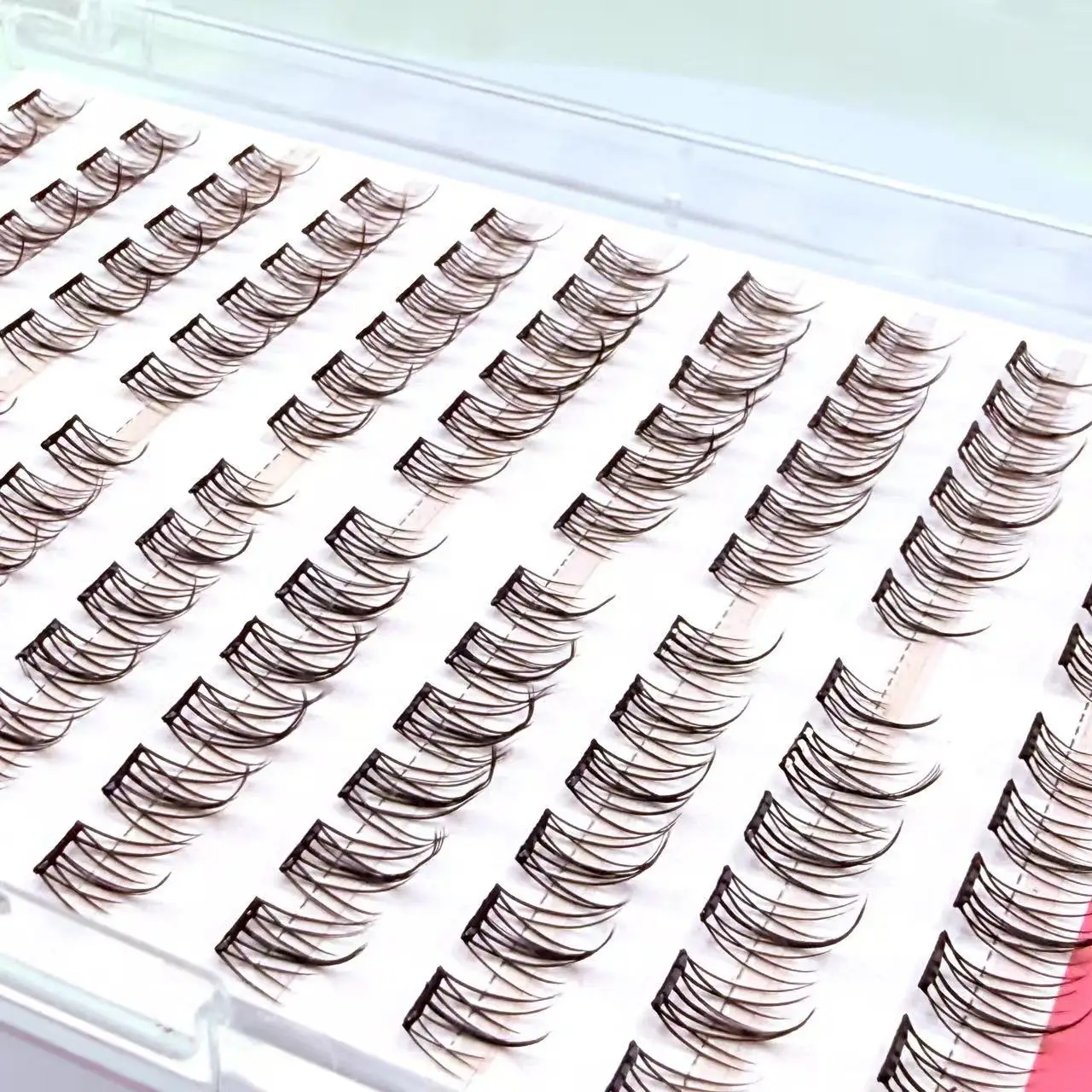 10 Rows 120 Clusters Sunflower Style Glue Free False Eyelashes for Natural Daily Makeup and Beauty Salon Use