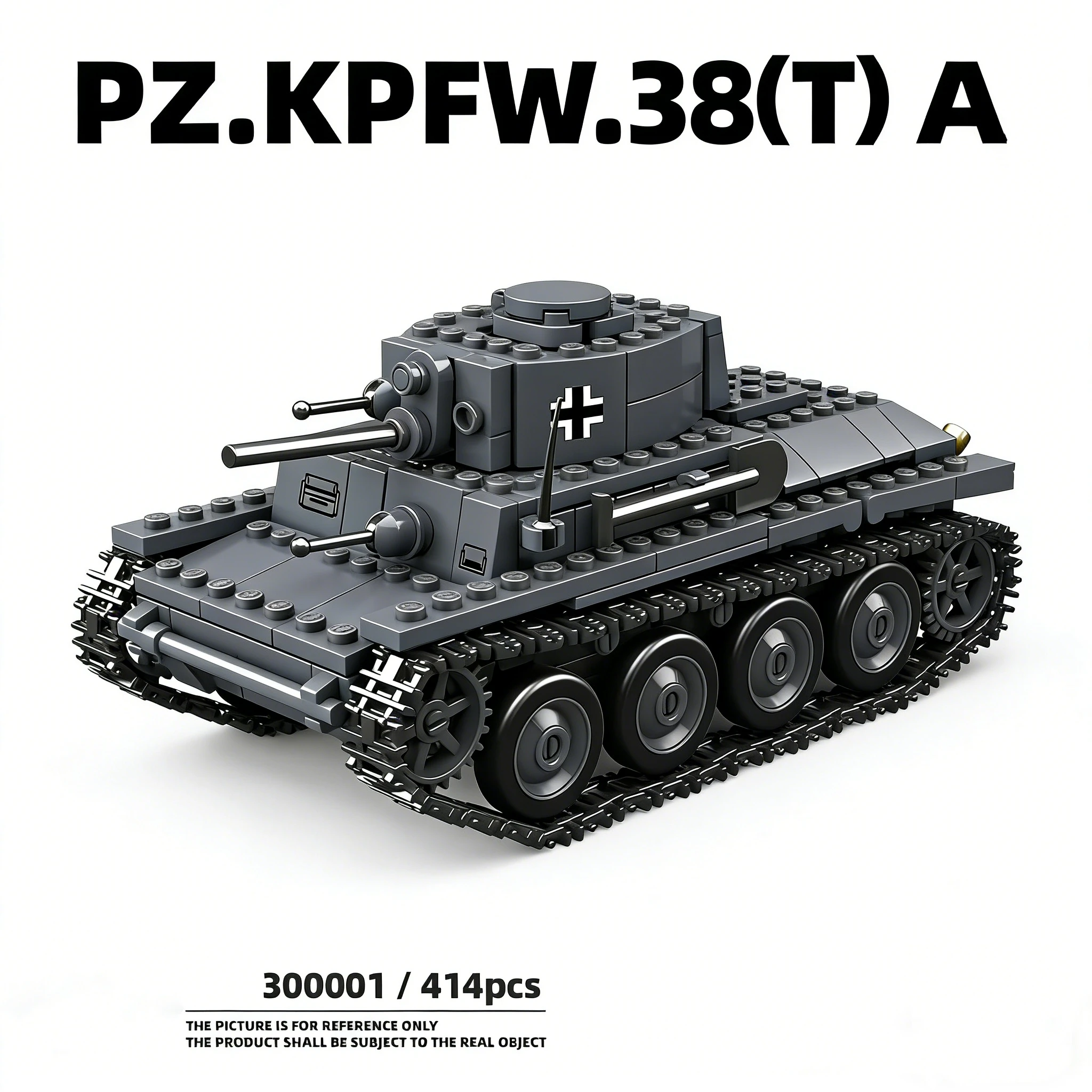 

Конструктор «Немецкий легкий танк на полугусеничном ходу» времен Второй мировой войны, 336+ деталей, DIY-набор, игрушка-подарок для детей