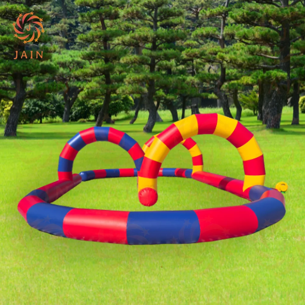 12x6m Commercial Inflatable Didi Car Race Track Sport Game Inflatable Go Kart Track Soft Play For Indoor Outdoor