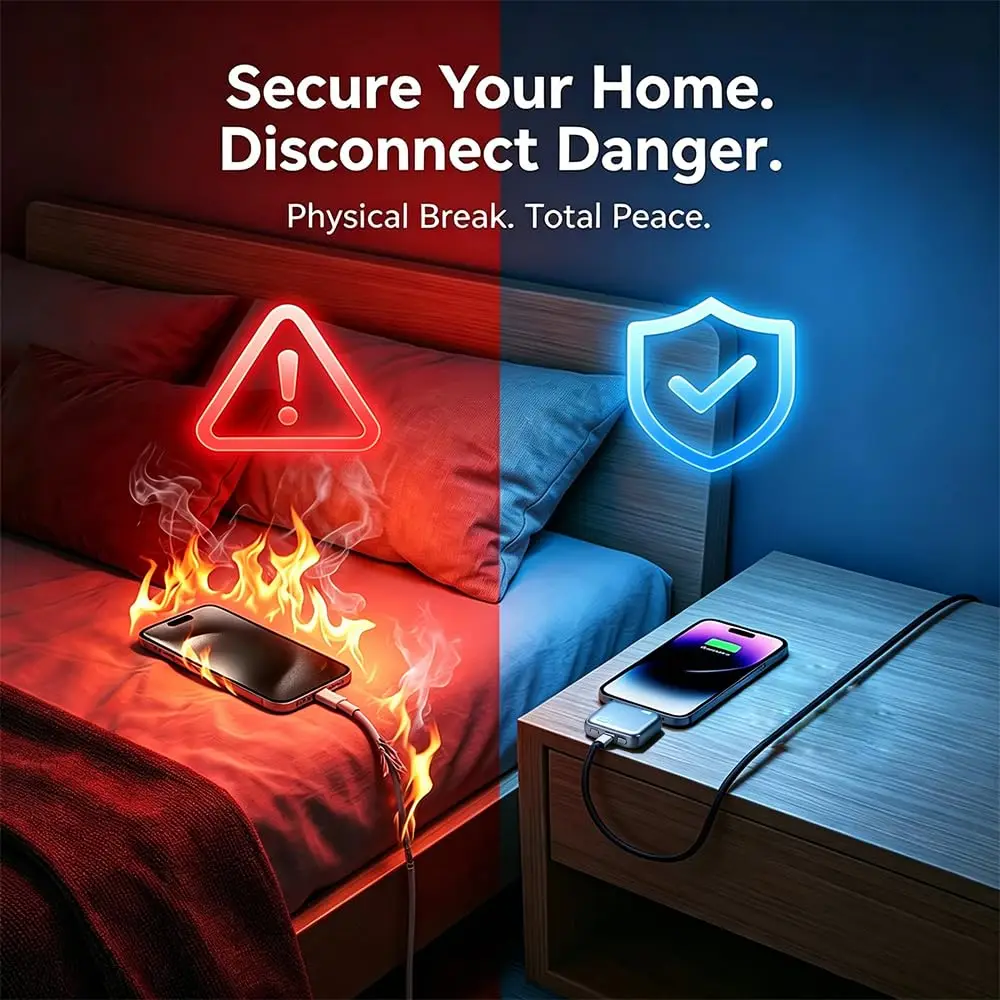 LX-007 Charging Protector Full-Charge Disconnect Portable Universal Fast-Charging Port Protection Accessory For Mobile Phone