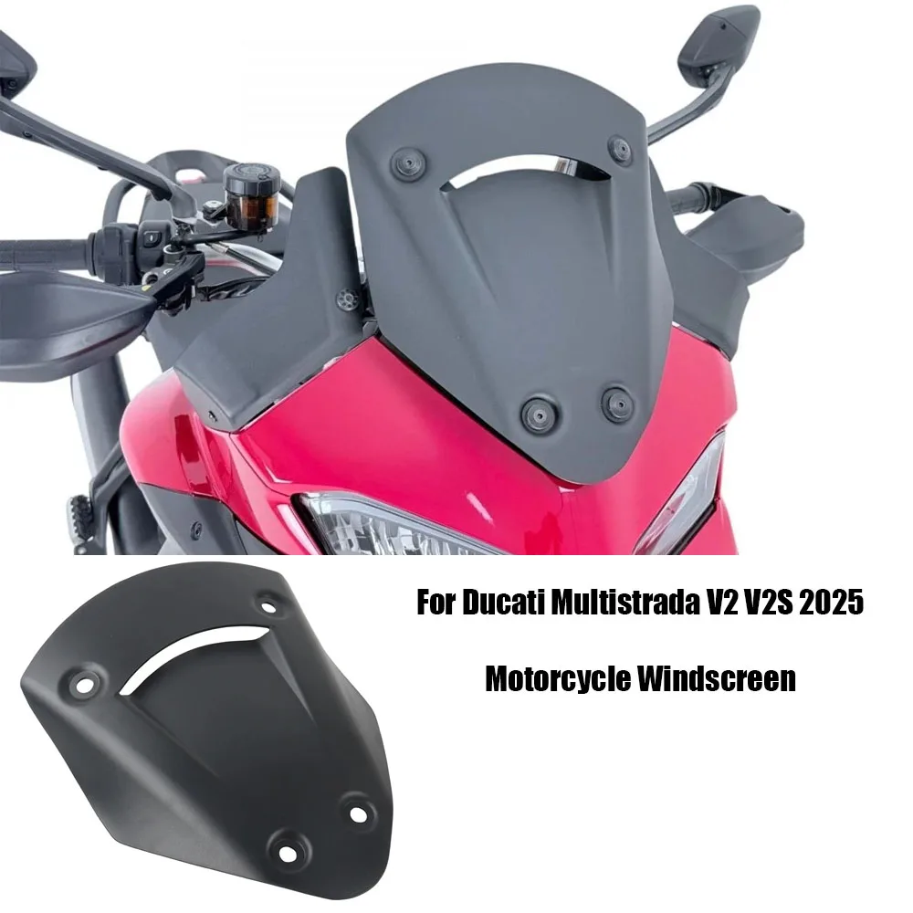 For Ducati Multistrada V2 V2S 2025 Windscreen Wind Accessories Deflector, Quick Release, Stable Riding, Universal Fit