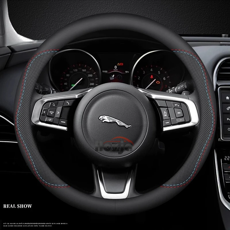 

Car Leather Steering Wheel Cover for Jaguar XFL P200 P250 P300 200PS 250PS 340PS 240PS 200PS 300PS 2017 - 2025 Accessories