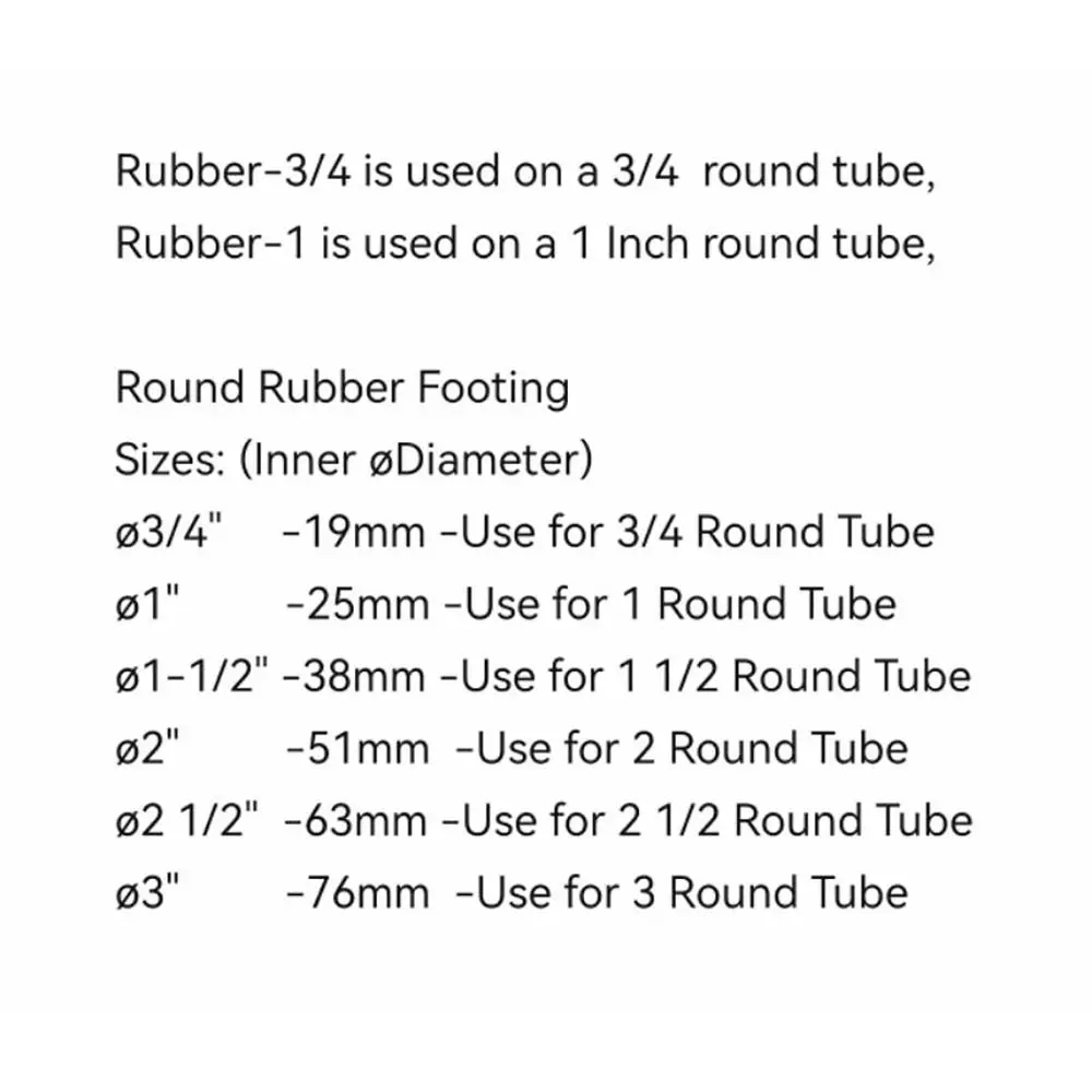 1 pz piedini per mobili tappi per gambe per sedie protezioni per pavimenti cuscinetti per tavolo coperchio inferiore tappo per tubo tondo gomma PVC antiscivolo