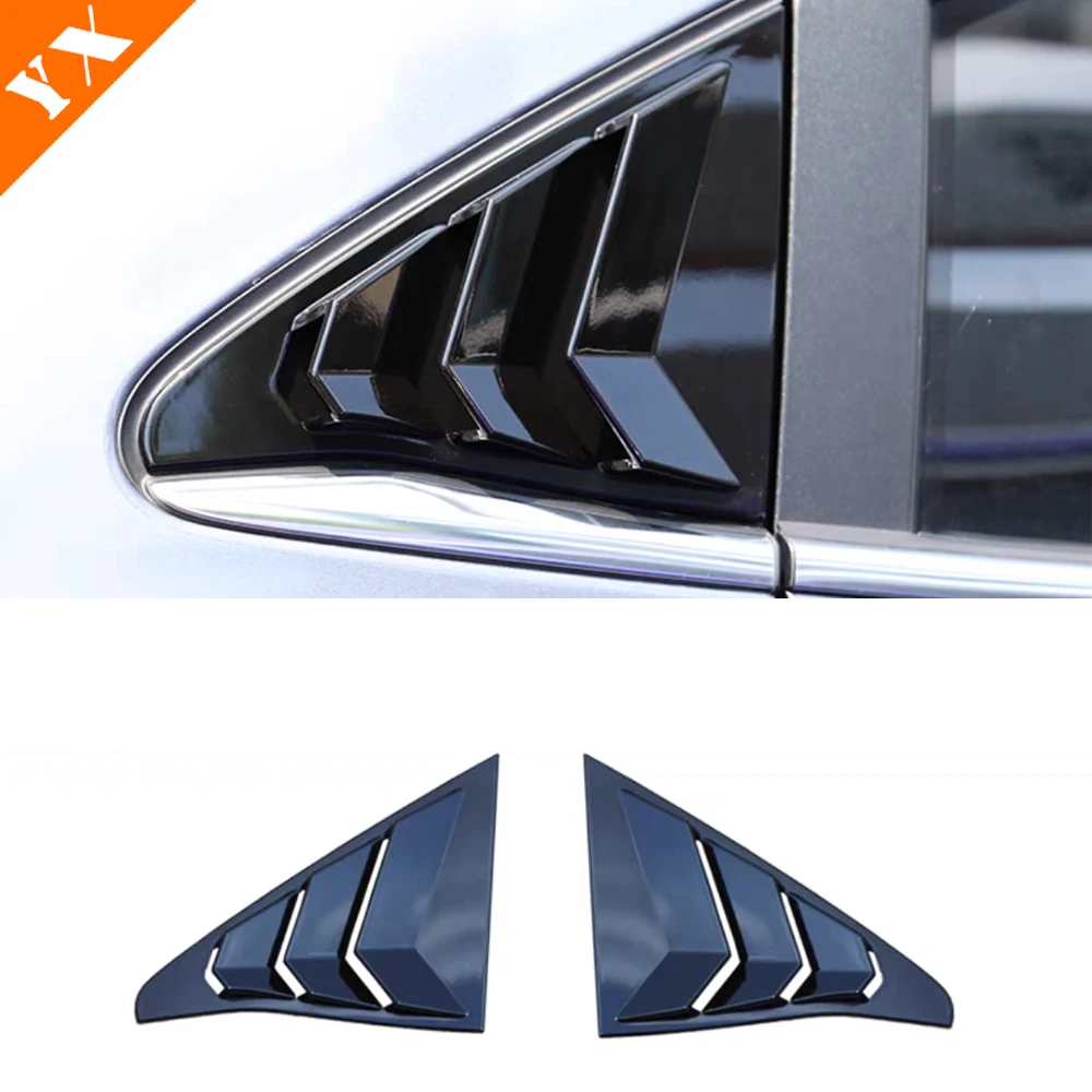 

Carbon Black Look Trim Car Rear Window Shutter Cover For Roewe I5 Accessories 2021-2023 Auto Window Louver Side Vent Garnish