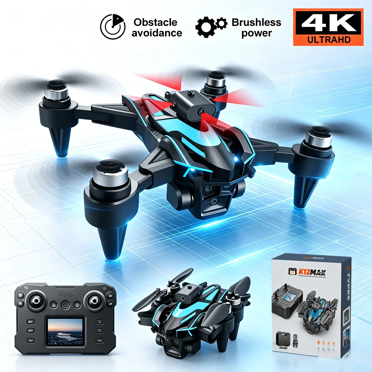 Kids Toys Videos - 2026 New K12 MAX RC Drone