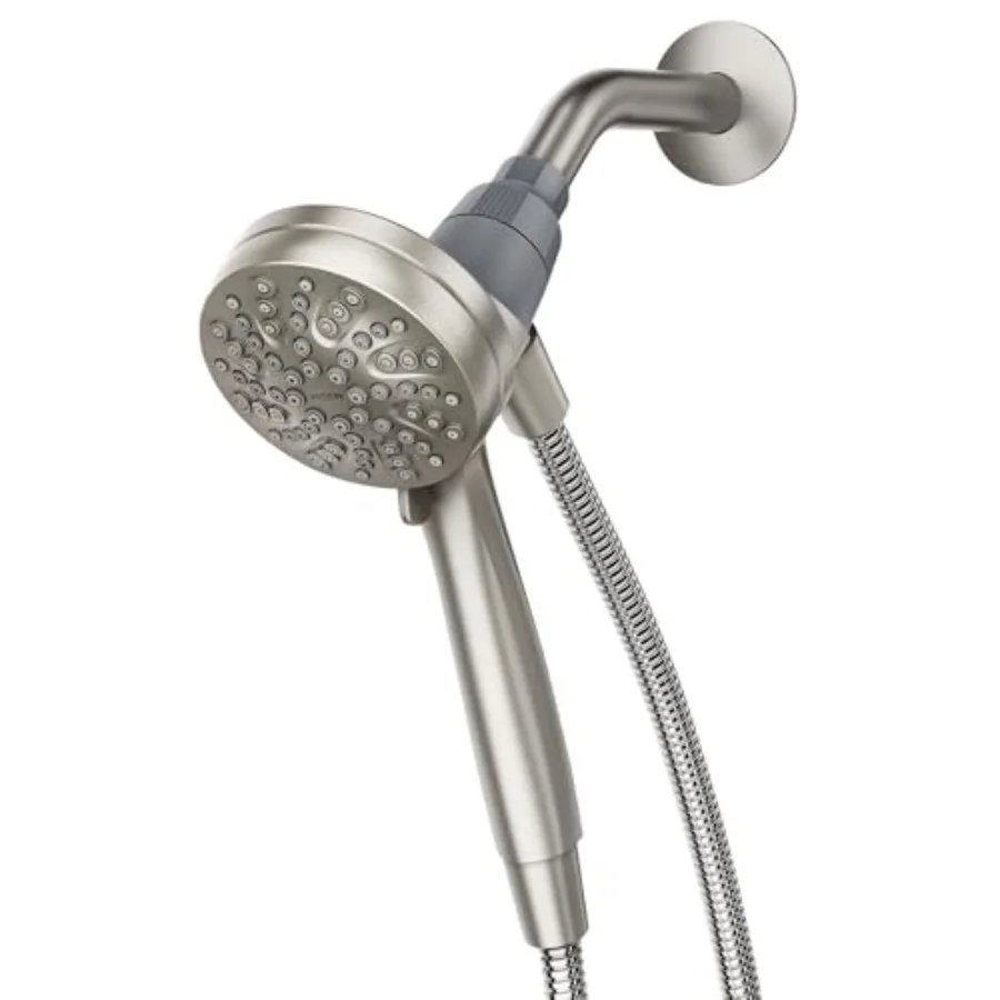 

Engage Magnetix Shower Head with Handheld Sprayer 6 Spray Functions Spot Resist Brushed Nickel 26100EPSRN