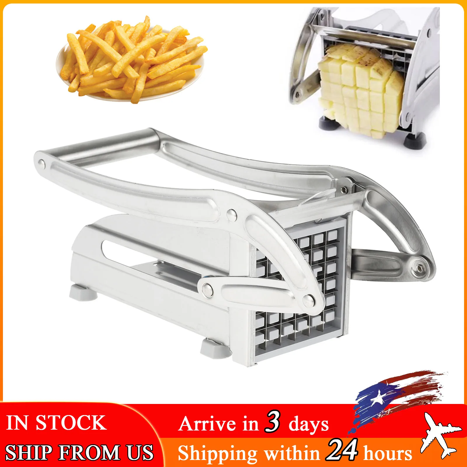 French Fry Cutter Multifunction Vegetable Fruit Chopper French Fries Chips Maker Potato Slicer Cooking kitchen Gadget Tool