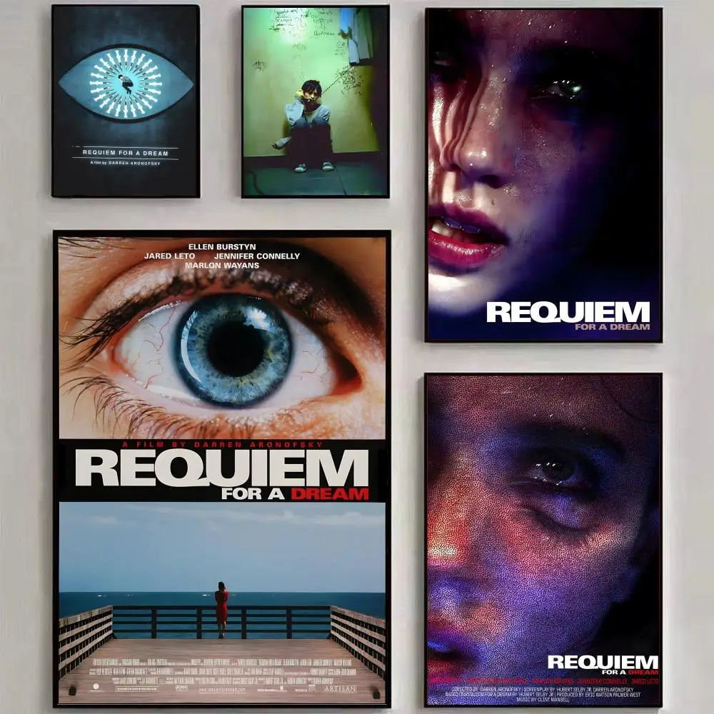 Requiem for a Dream Painting Calligraphy Canvas Poster Wall Art Aesthetic Home Decoration for Living Room