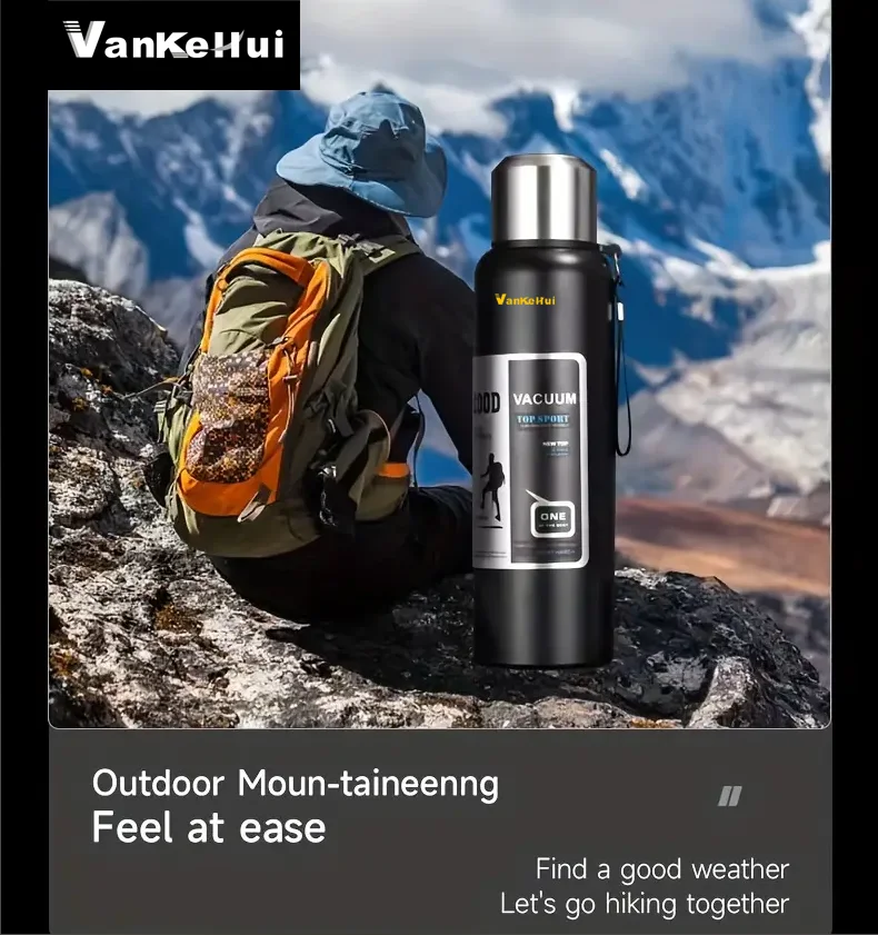 

vankehSupports OEM/ODM and LOGO customization. 800ML all-steel double-layer 316 stainless steel vacuum inner liner insulated cup