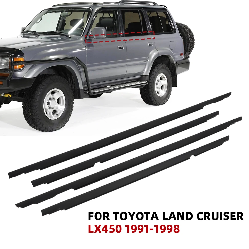 

4 шт., отделка для автомобильных дверей и окон Toyota Land Cruiser FJ80 FZJ80 HDJ80 LX450 1991-1998 1997-75710