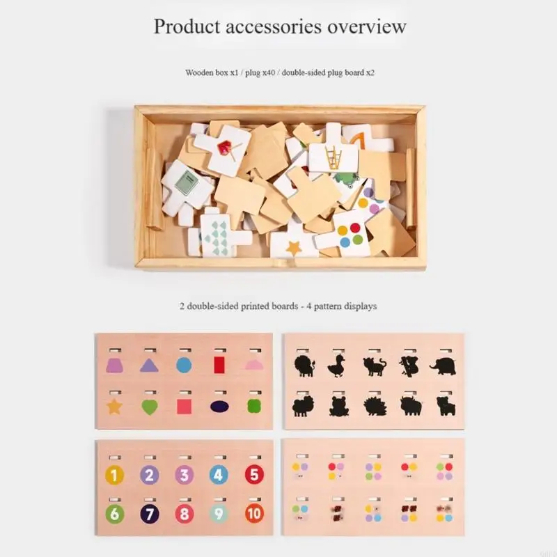 Educatiol Vorm Cognitie Natuurlijk Houten Puzzel Bijpassend Speelgoed Voor Peuter Voorschoolse Leeractiviteit Fijne Motoriek