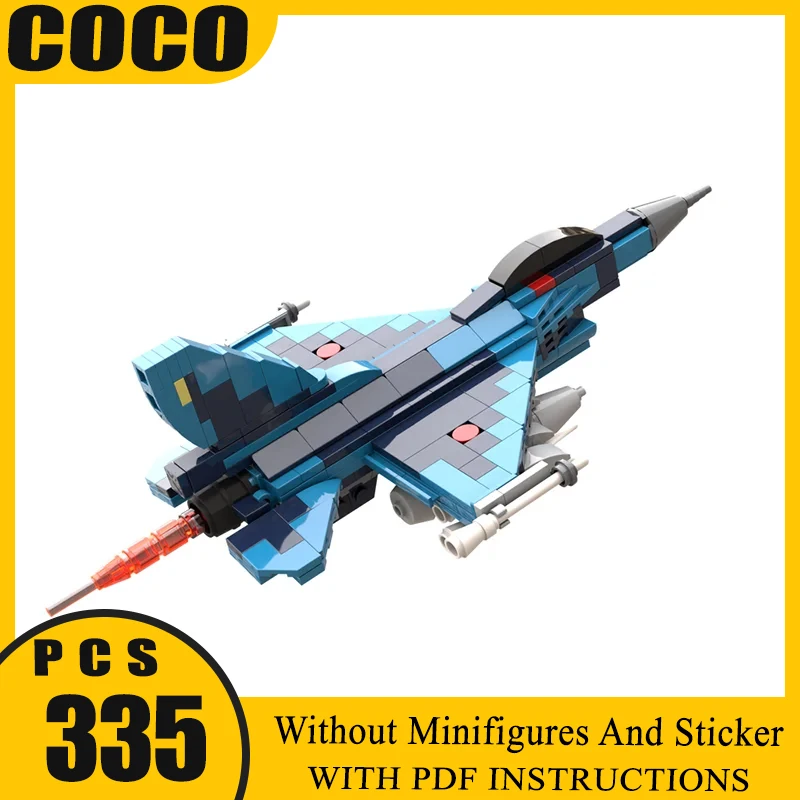 

Модель военной серии Moc, строительные блоки, модель истребителя F-2, технология, кирпич, сделай сам, сборка, строительная игрушка, праздничные подарки