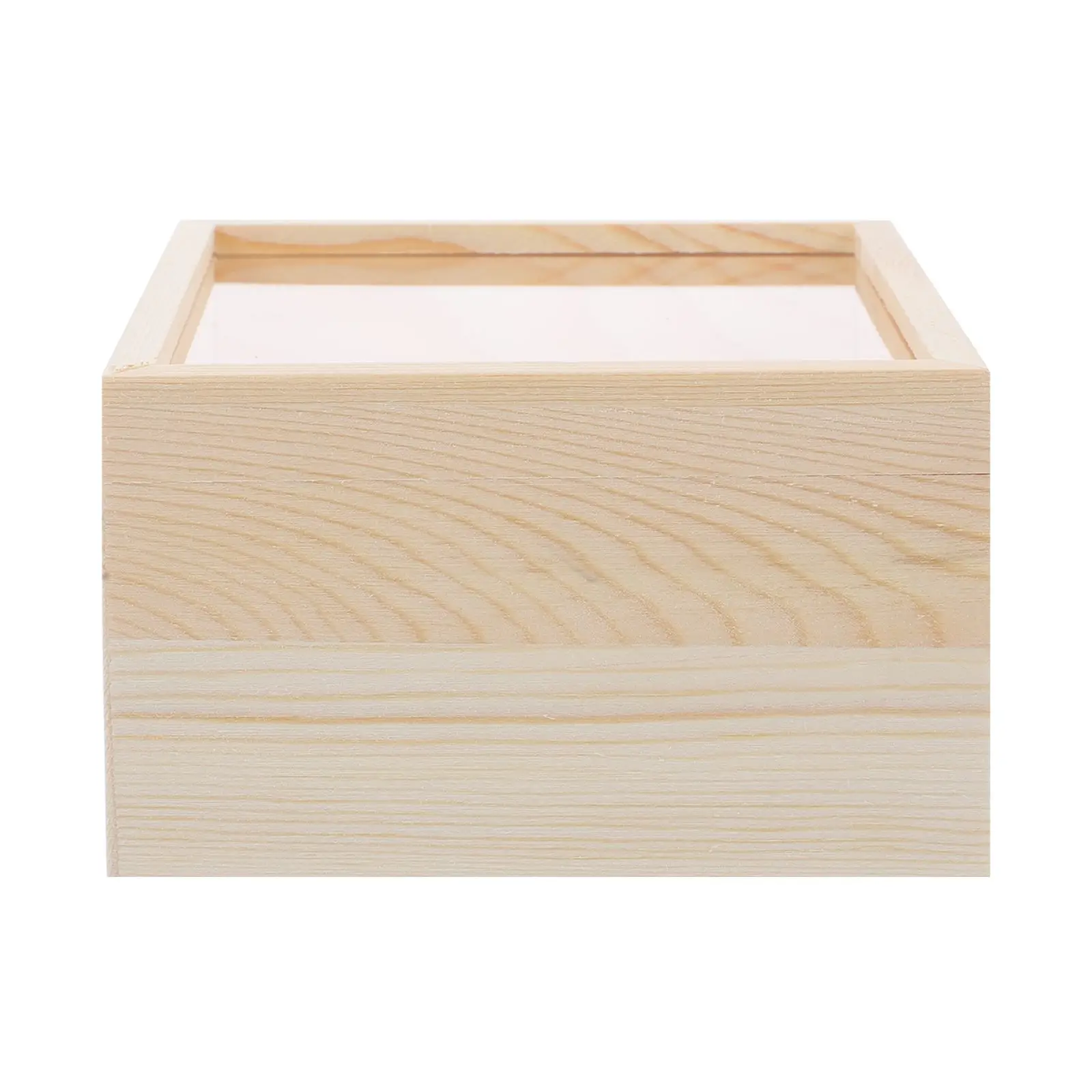 

Acrylic Storage Box Lidded Jewelry Organizer Toy Wood Bins Unfinished Decorative Boxes Treasure Chest Cover