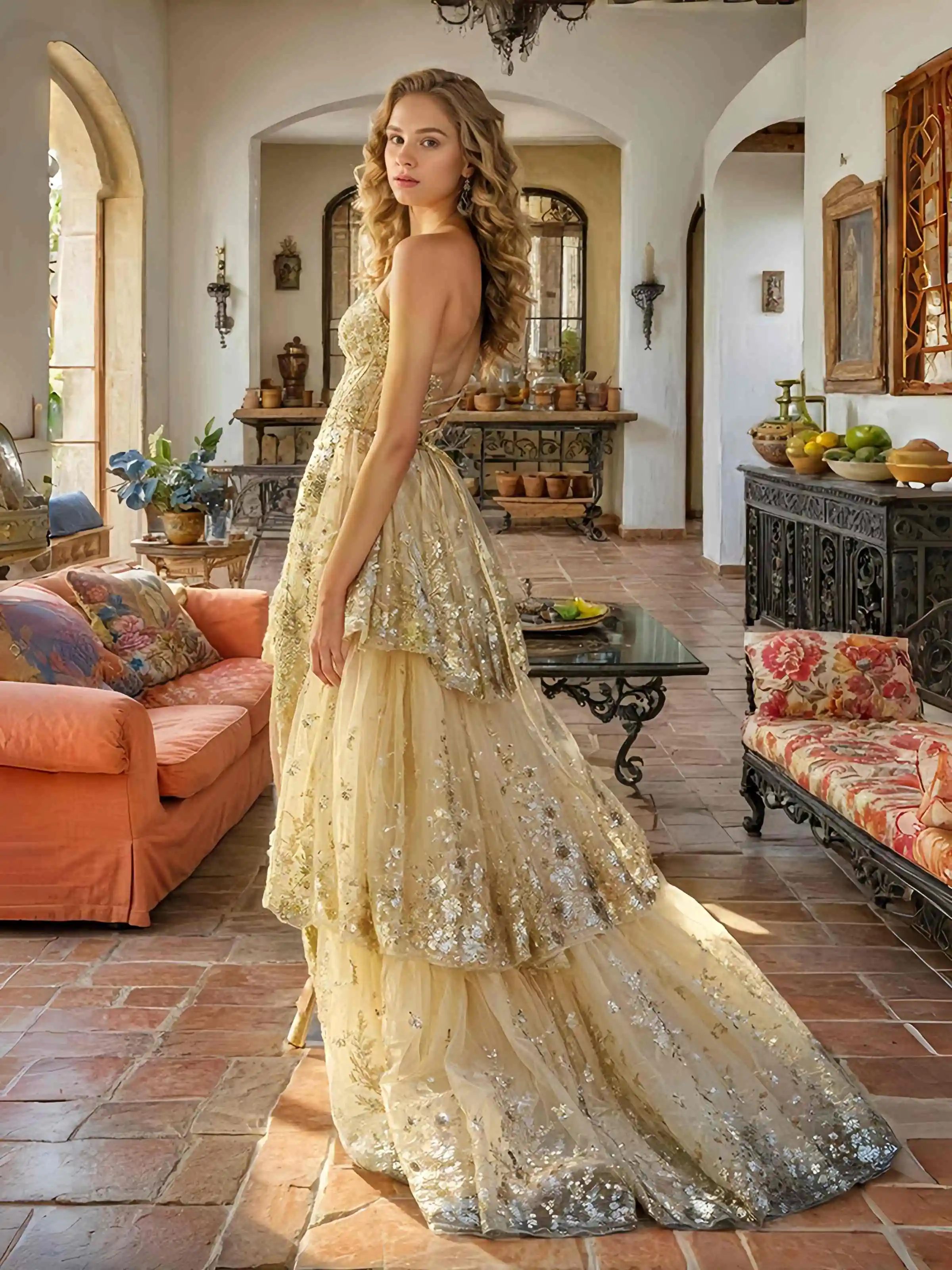 Graceful Evening Dresses Mermaid Spaghetti Strap Appliques Sleeveless Split Prom Gowns Party Dresses Customized Robe De Soirée