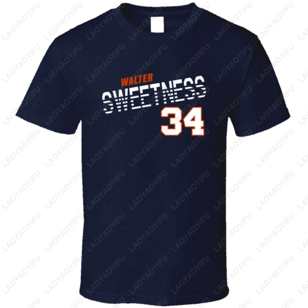 ‌ تي شيرت "Sweetness Forever" Walter Payton Retro - Chicago Bears Throwback بتصميم كرة القدم الكلاسيكي من القطن NFL Legacy Fan هدية تي شيرت