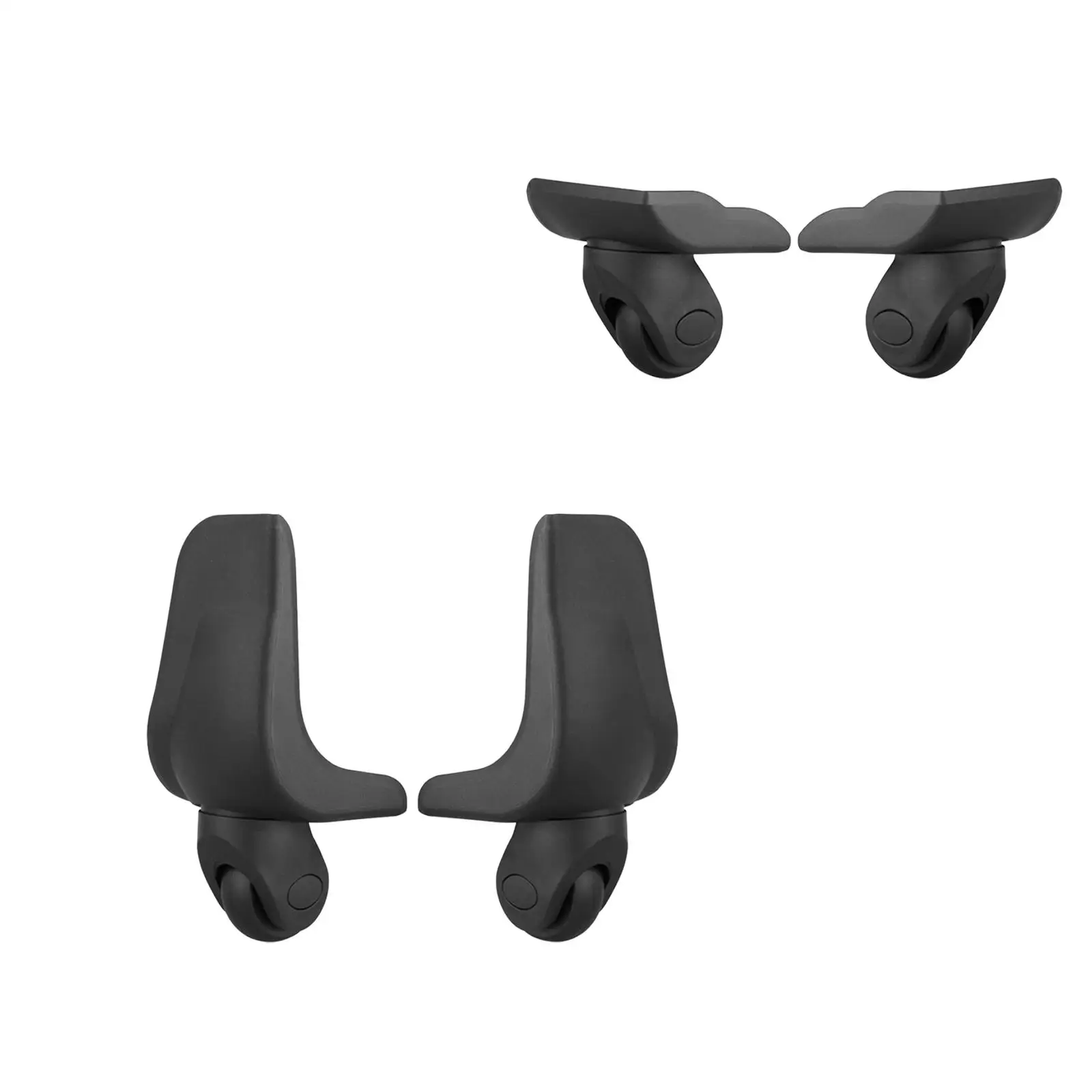 استبدال عجلات الأمتعة المتينة، بكرات إصلاح مقاومة للتآكل، عجلات دوارة عالمية لصندوق الأمتعة، حقيبة السفر