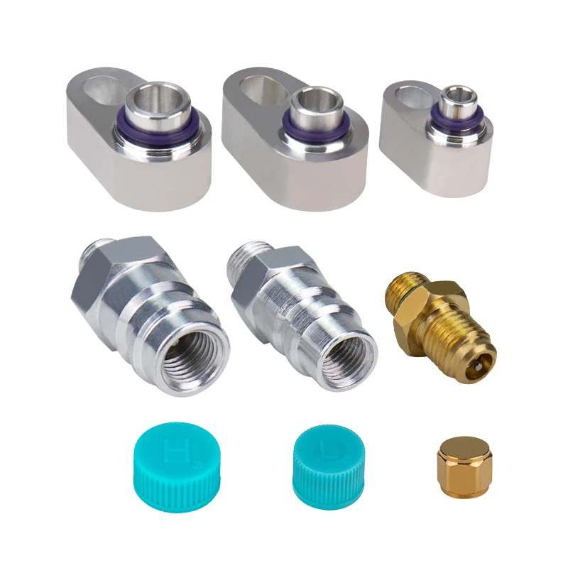 3/8'' 1/2'' 5/8'' R12 Leak Block Off Fittings Kit for A/C Air Conditioning Compressor