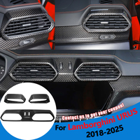 Authentic Carbon Fiber Center Dashboard Air Vent Trim Cover For Lamborghini Urus 2018-2025 Interior Mouldings Car Accessories
