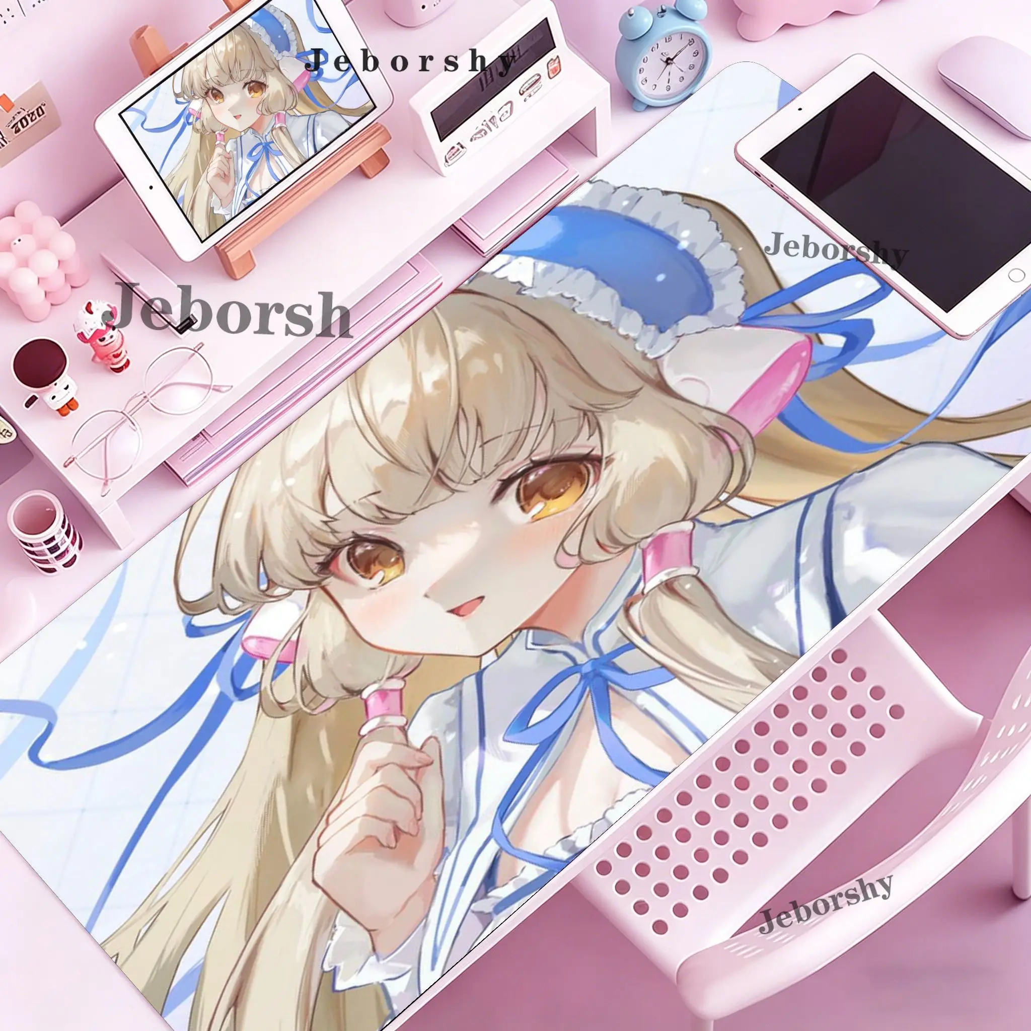 Chobits C-Chii Anime Mouse Pad Gamer Computer Accessories Desk Mat Cartoon Girl Office Mouse Mat Kawaii Pc Carpet Large Mousepad