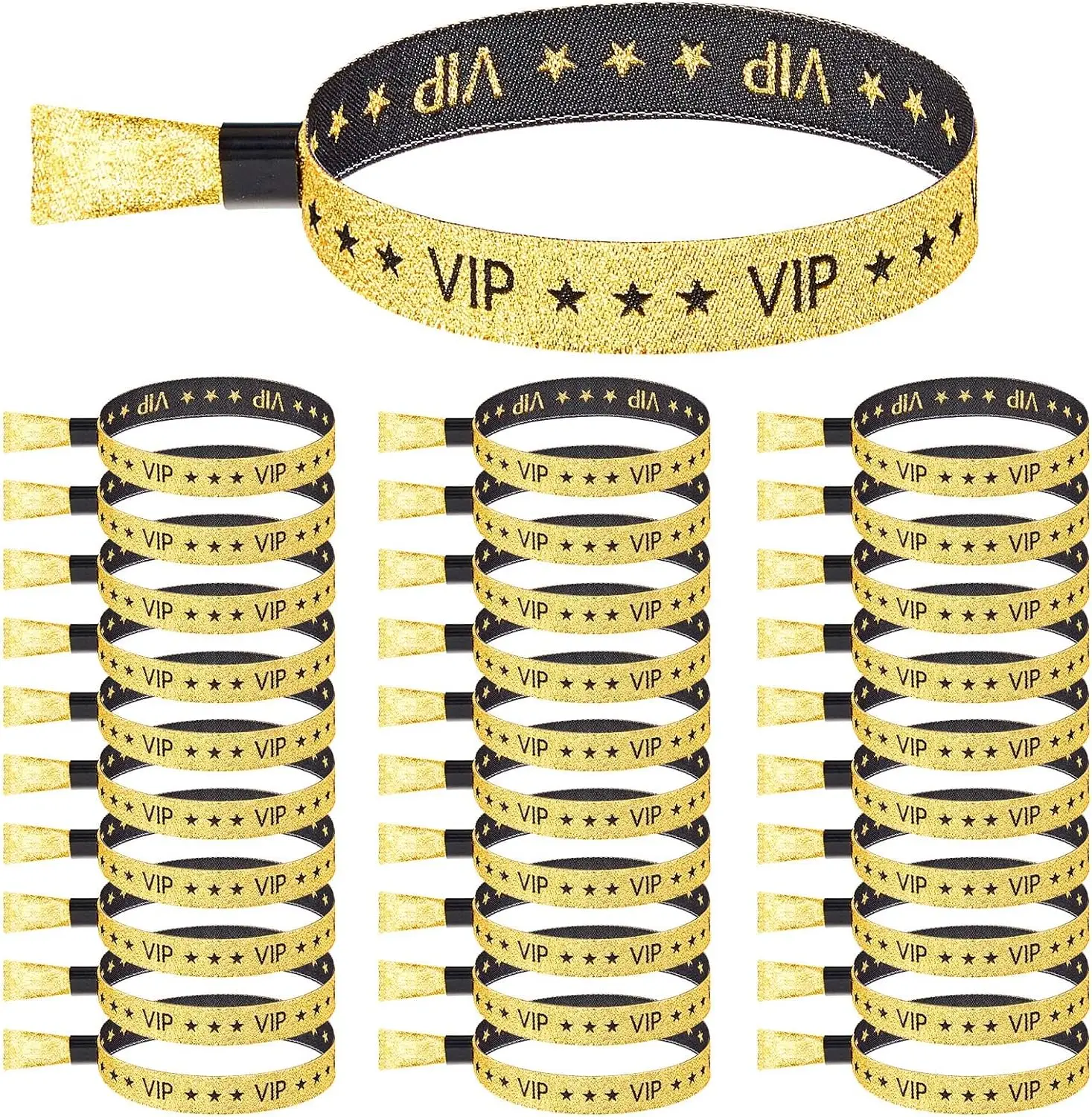 50/100pc VIP Wristbands Party Wristbands Cloth Wristbands Armbands for Events VIP Bracelets Wedding Party Events Concerts Fairs