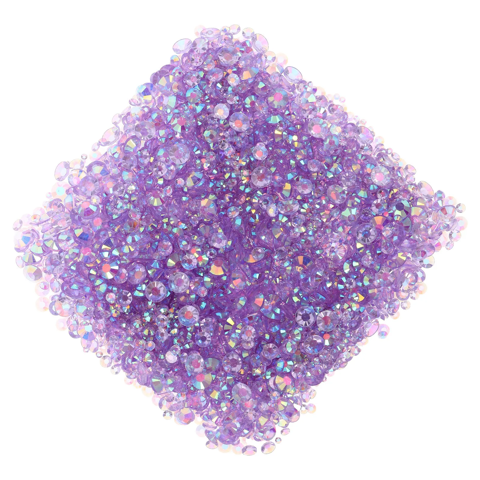 1Set Jelly Flatback Resin Rhinestones 2-6mm Mixed Sizes Nail Charms for Nail Art DIY Scrapbook Craft Decoration