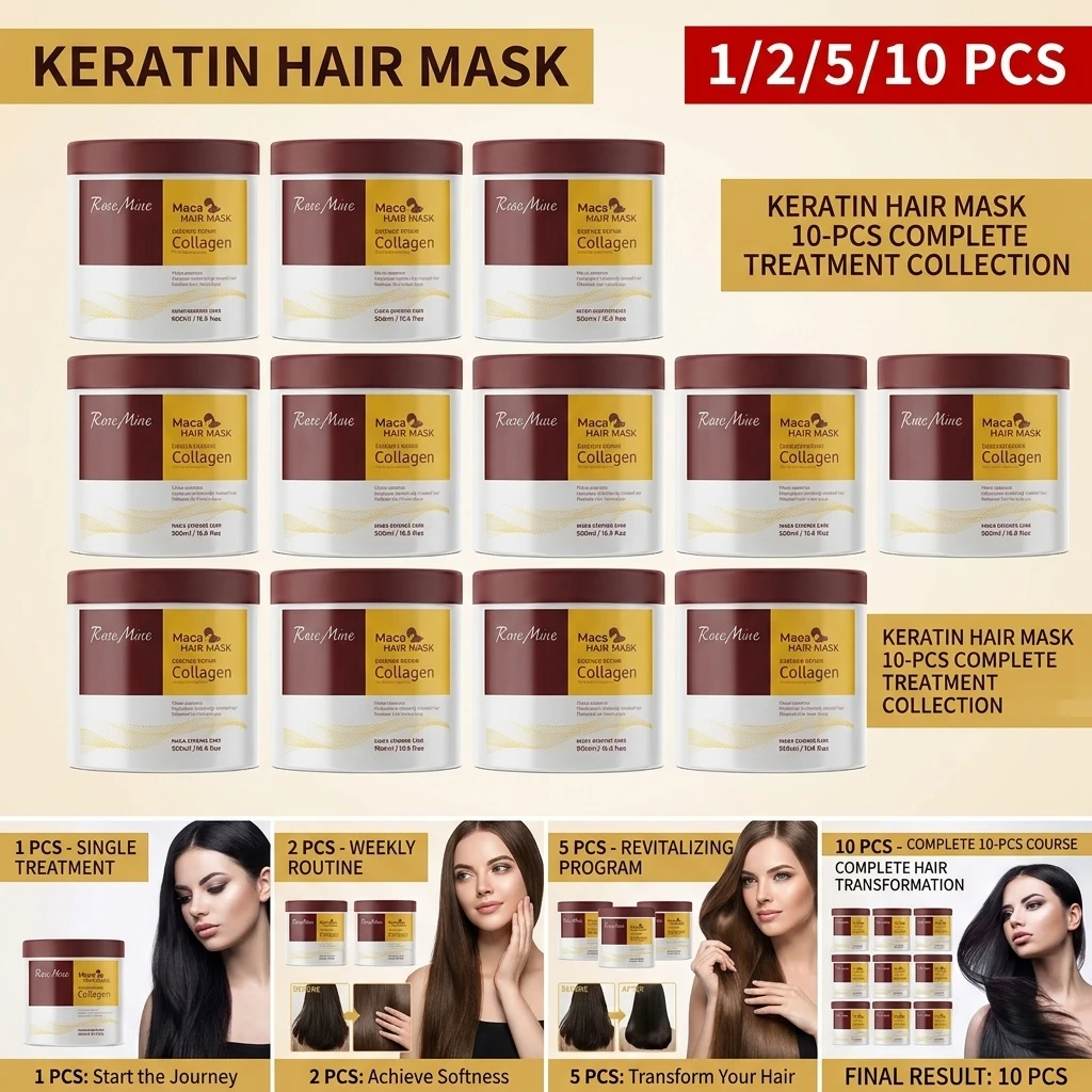 Collagen Hair Mask Moisturizing And Softening Conditioner for Improved Texture Ideal for Rough Frizzy Hair