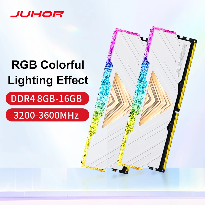 JUHOR RGB DDR4 16GBX2 3200 МГц 8GBX2 двухканальная настольная игровая Память Ram