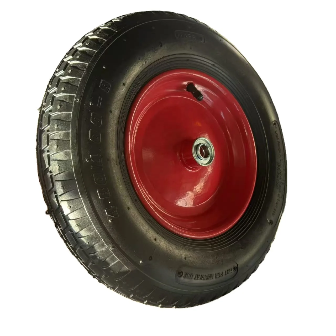 Qingdao 16 Inch Pneumatic Wheelbarrow with 4.00-8 Metal Rim Tire Rubber Wheel