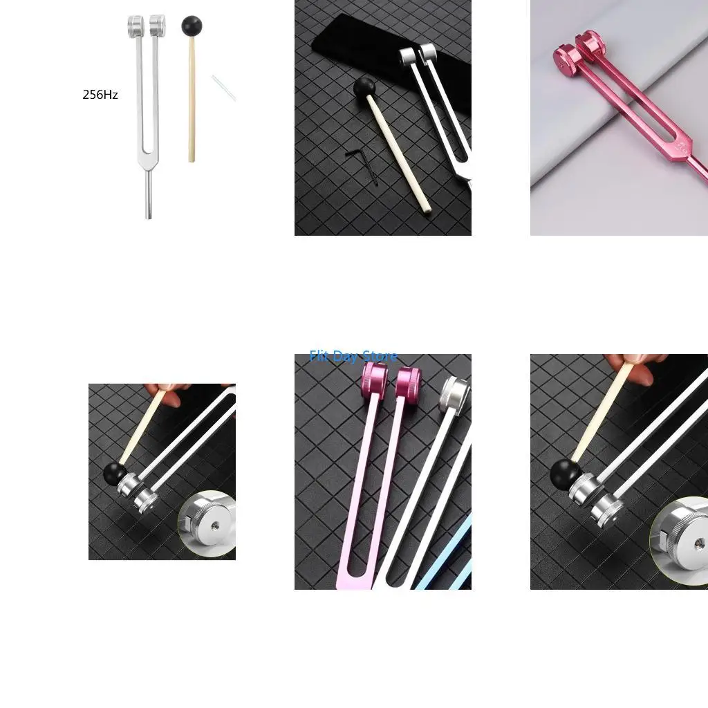 F92C Tuning Fork 256 Hz Tuning Fork Weights Clinical Grade Sensory with Hammer