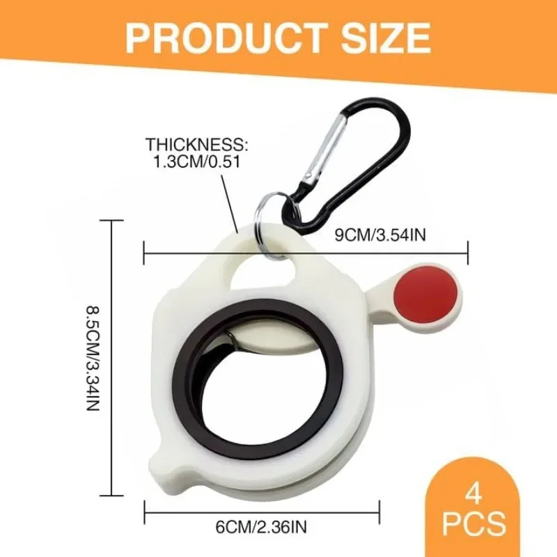 Square Cable Tie Organizer Fluorescent Cable Tie Organizer Portable Reusable Storage Cable Tie Holder Cable Tie Storage Tool