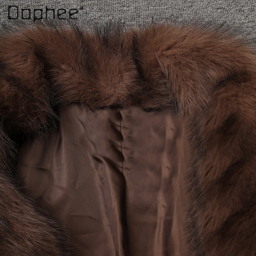 European and American Trendy Personality Versatile Short Fur Coat Women Winter Vintage High-end Thickened Warm Plush Jacket Top